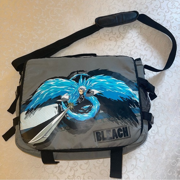 Anime Bleach Shoulder Bag Messenger Bag Padded Computer Bag Hitsugaya Toshiro - Picture 7 of 17
